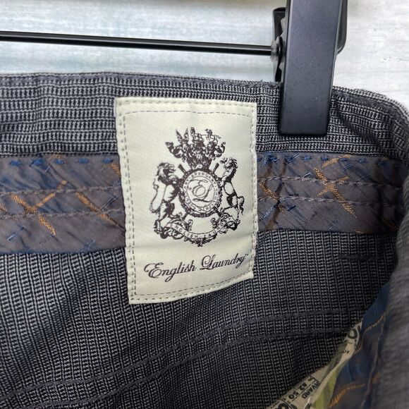 English Laundry Walker Pants Gray Patterned 5 Pocket Slim Leg Casual Mens 32x32 - Picture 7 of 10